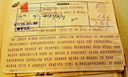 Телеграма А. Волошина у Прагу з повідомленням про проголошення незалежності Карпатської України